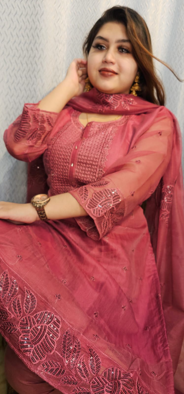 ✨ দিল্লি বুটিক্স ইন্সপায়ার্ড প্রিমিয়াম থ্রি-পিস সেট