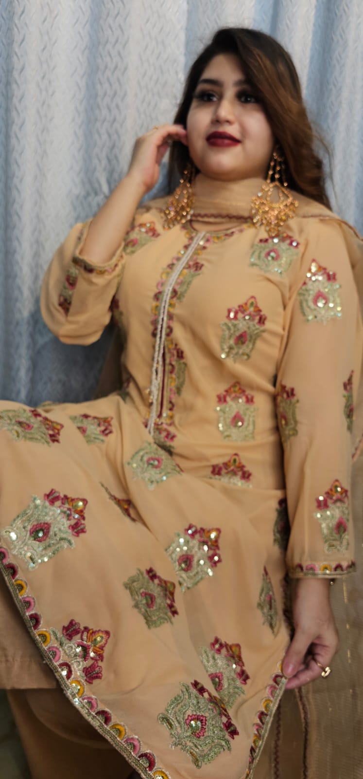 ঈদ স্পেশাল লাক্সারি থ্রি-পিস 🌙✨